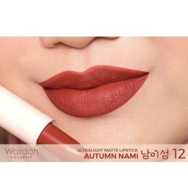 Wardah Colorfit Ultralight Matte Lipstick 4g - Korean Limited Edition With Vitamin E 12 Autumn Nami