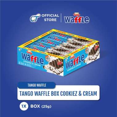 Tango Waffle Cookiez & Cream 25 Gr [1 Box isi 12 Pcs]