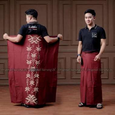 SARUNG SOROT PRIA POLOS DEWASA / SARUNG BATIK PALAIKAT / SARUNG WADIMOR SOROT MERAH