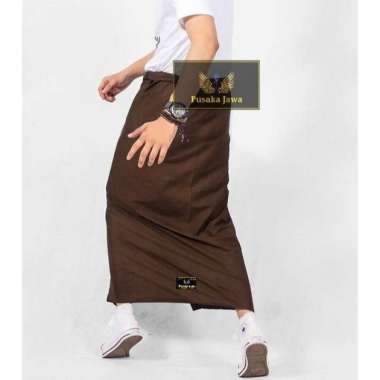 SARUNG SOROT PRIA POLOS DEWASA / SARUNG BATIK PALAIKAT / SARUNG WADIMOR COKLAT POLOS