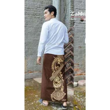 SARUNG SOROT PRIA POLOS DEWASA / SARUNG BATIK PALAIKAT / SARUNG WADIMOR NAGA COKLAT