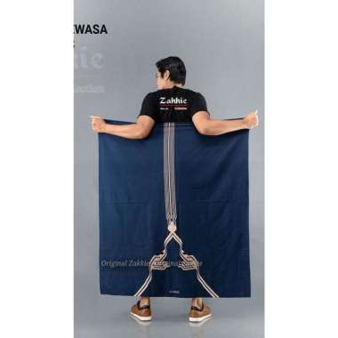 SARUNG SOROT PRIA POLOS DEWASA / SARUNG BATIK PALAIKAT / SARUNG WADIMOR AQS BIRU