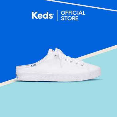 Keds Sepatu Wanita Kickstart Mule Canvas White WF61986 38 White