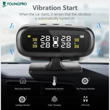 YOUNGPRO TPMS C270 PENGUKUR TEKANAN BAN MOBIL GARANSI 12 BULAN ORIGINAL 100 % Multicolor