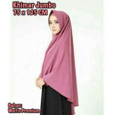 AliMaMa - KHIMAR JUMBO - Jilbab Ped Antem Wolfis - Simple Pet Instan - Hijab Instant Penguin Murah M