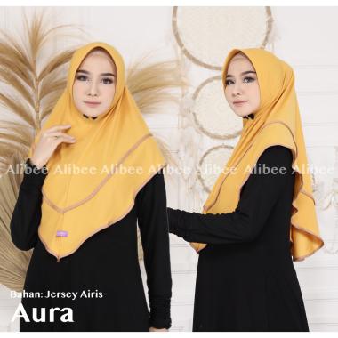 AliMaMa - JILBAB AURA - Hijab Instant Murah Jersey Airis - Kerudung Kurung Instan Kekinian Selebgram