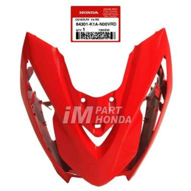 AHM 64301-K1A-N00VRD Cover Front Panel Tameng Lampu Depan Beat LED K1A Merah