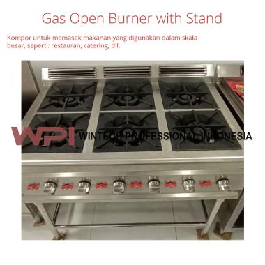 WTH-RBD-6 WTH RBD 6 RBD6 Gas Open Burner With Stand Kompor Skala Besar 6 Tungku - Kompor Untuk Pemak