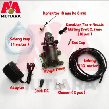 Paket Misting Nozzle mist 10 titik Pengkabutan Nozle Drat sprayer