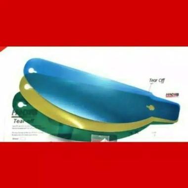 Tear off kyt rc-7/kyt r10/kyt k2r/mds viktori warna blue/gold/silver warna green