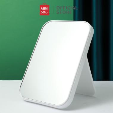 MINISO Beauty Mirror Cermin Aesthetic Simple persegi panjang cermin meja Kaca Rias Make Up Simple