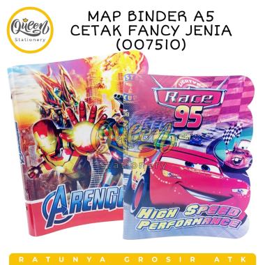 MAP BINDER A5 CETAK FANCY JENIA / BUKU KULIAH (007510)