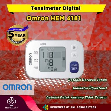 Omron HEM 6181 Tensimeter Digital Alat Ukur Tekanan Darah