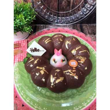 PILLOW PUDDING KELINCI EMAS COKLAT EMAS