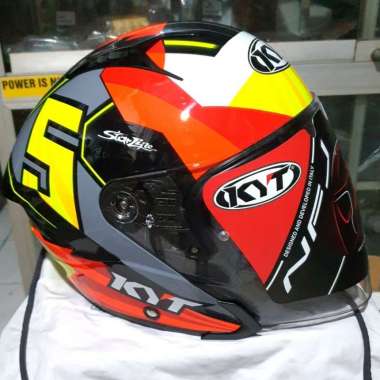 Helm KYT NFJ Flux Jaume Masia 2019 Original KYT Half Face XL