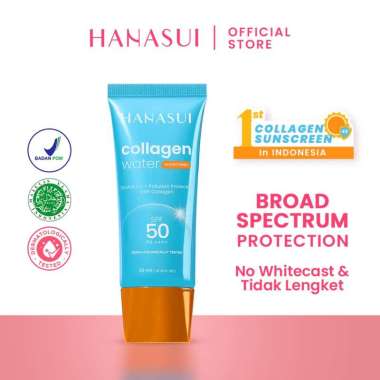 HANASUI Collagen Water Sunscreen SPF 30 | SPF 50 - Hanasui Sunscreen SPF 30 Putih