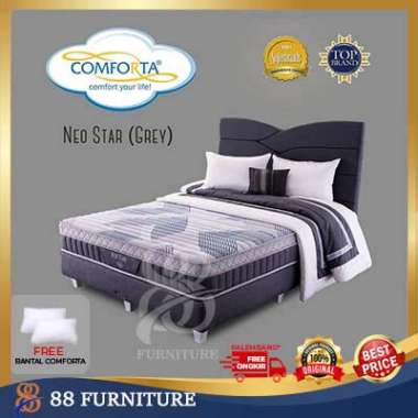 Springbed Comforta NEO STAR Kasur Spring Bed Set Lokal Full Set Divan Dipan Lokal 90x200
