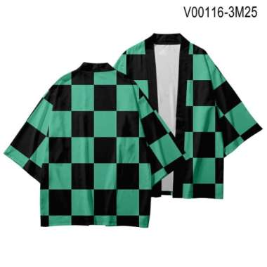 HAORI DEMON SLAYER ANAK JEPANG COSPLAY ANIME KOSTUM KIMETSU NO YAIBA - 160 C