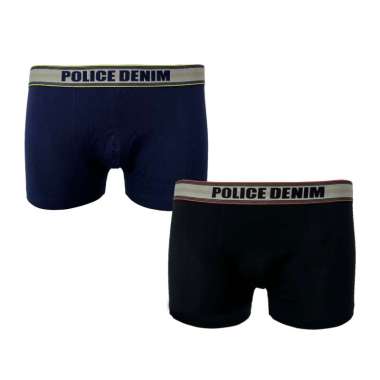 POLICE Celana Dalam Boxer Cotton Spandex Premium Pria XL