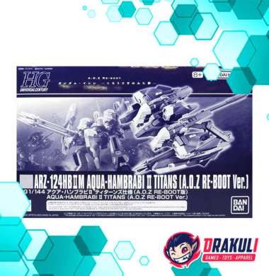 BANDAI Plamo HG ARZ-124HBIIM Aqua-Hambrabi II Titans A.O.Z Re-Boot Ver