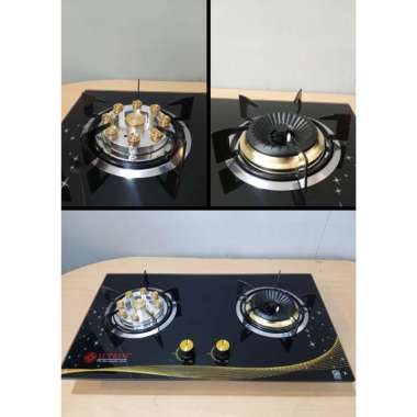 Kompor tanam 2 tungku supra kompor 2 tungku mewah