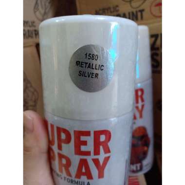 Zuper Spray Paint Pilok Pilox Cat Semprot Warna Metallic 300ml Hitam, Clear, Putih, Hijau, Merah, Bi