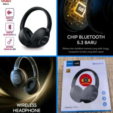 Vivan Liberty H200 wireless Bluetooth Headset Headphone Earphone