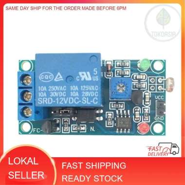(Local Stock) 12V Stable LDR Photoresistor Light Sensor Switch Relay Module Controler Light Sensor S