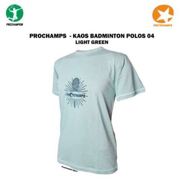 Kaos Jersey Badminton Prochamp Polos Special Edition Ukuran M LIGHT GREEN 04