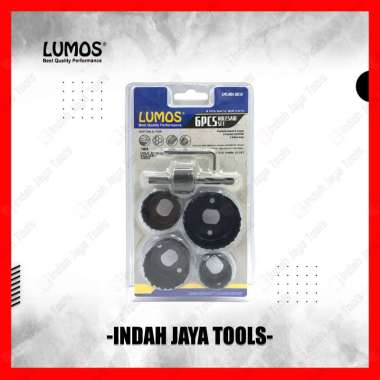 LUMOS Hole Saw Kit Set 6 Pcs - Holesaw Mata Bor Kayu Pelubang Boring