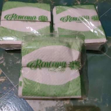Tisu Makan Belah Warna Putih