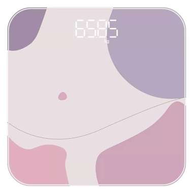 Timbangan Badan Digital Kaca Mini Karakter - TIMBANGAN BADAN LCD Digital Timbangan Badan Tipe B