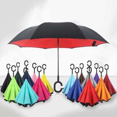 Payung Terbalik Reverse Payung Mobil Gagang Besar Gagang C - Payung Kazbrella Mobil Payung Terbalik 