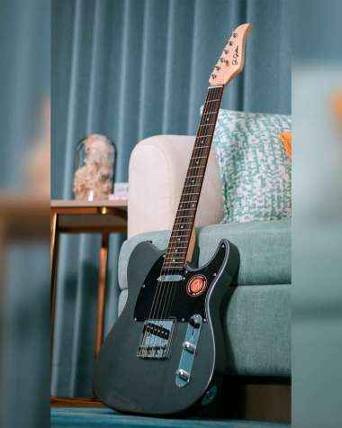 JS Guitars JS TL-2 Nova Series Silver Metallic Electric Guitar