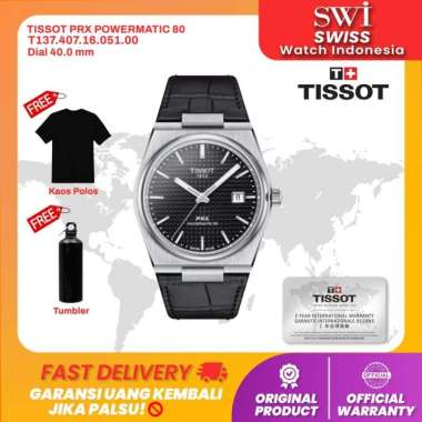 Jam Tangan Pria Tissot PRX T137.407.16.051.00 Silver Black