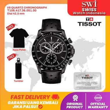 Jam Tangan Pria Tissot T106.417.36.051.00 V8 Quartz Chronograph