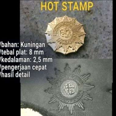 Emboss Hot Stamp Kulit Bahan Pu Karton Kayu Kue Cake Ban