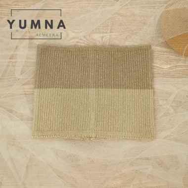 Bandana Rajut 2 Warna Premium By Umama Scarf, Inner Ciput Rajut UMAMA Premium CHOCOMILK - BEIGI