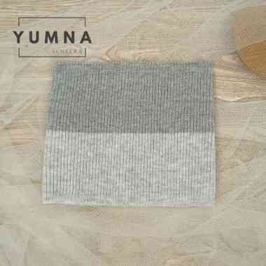 Bandana Rajut 2 Warna Premium By Umama Scarf, Inner Ciput Rajut UMAMA Premium MISTY - SMOKE
