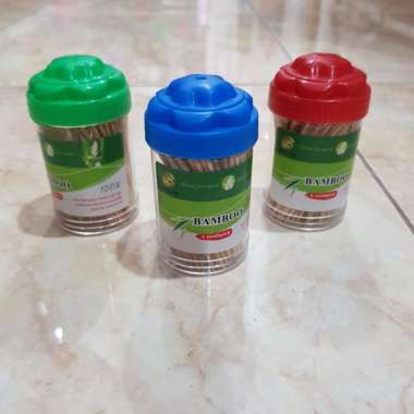 Tusuk gigi bambu tusuk gigi wadah
