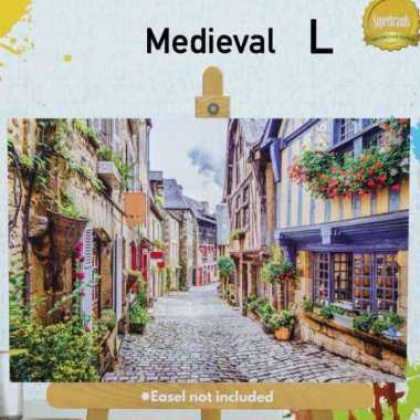 Emco Fun With Colors Paint by Numbers Mainan Lukis Anak Cat Air Medieval - L