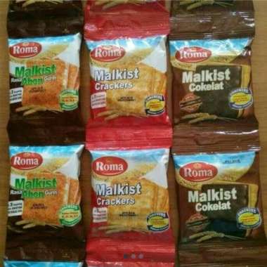 Roma Malkis Biskuit Abon krakers gurih 1 renceng isi 10 Coklat