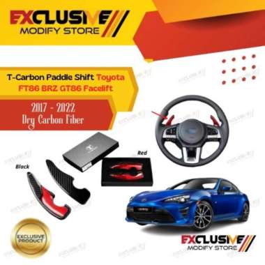 TOYOTA FT86 BRZ GT86 86 FACELIFT (17-22) T-CARBON PADDLE SHIFT CARBON RED