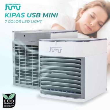 Air Cooler Mini Fan AC Kipas Penyejuk Ruangan 400ml K-F009 Ac Portable Porteble Kecil Aki Kering Dud