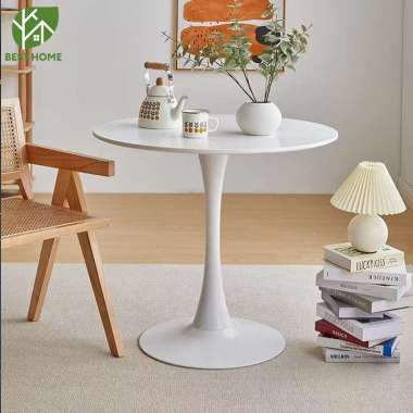 Meja Makan Bulat Meja Cafe Ruang Diameter 80CM