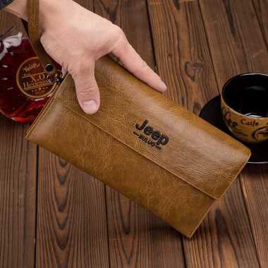 JP078 HANDBAG PRIA WANITA TAS TANGAN JEEP PREMIUM KULIT DOMPET CLUTCH LEATHER HAND BAG DISTRO PESTA IMPORT COWOK CEWEK MURAH GROSIR TERBARU