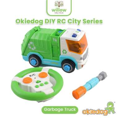 Mainan Motorik Anak - Okiedog DIY RC City Series Garbage Truck