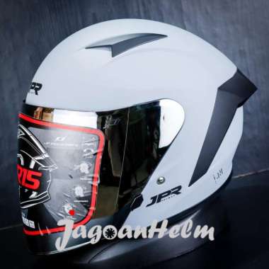 JPR HELM RR15 SOLID | GREY DOFF | JPX RR-15 SINGLE VISOR L VISOR SILVER