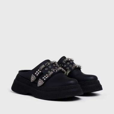SPV - Vazya Mules Black - Mules Platform 37