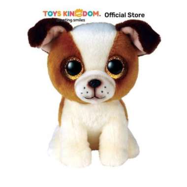 Ty Beanie Boos Boneka Hewan Hugo Dog Reguler Ty95329